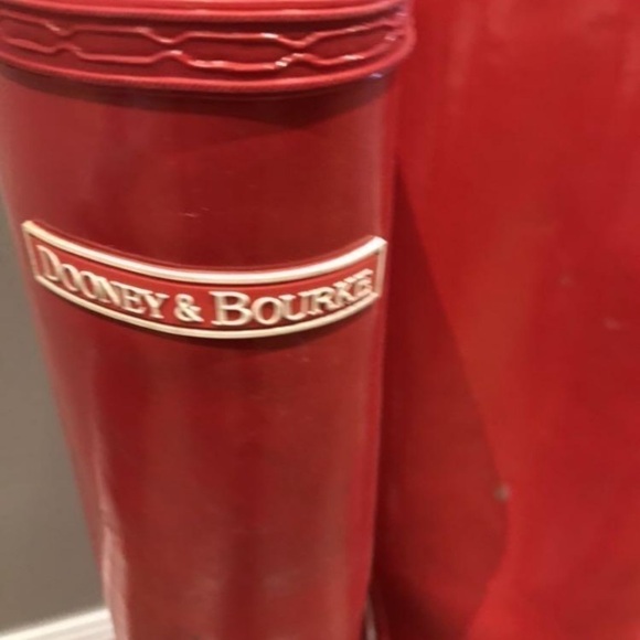 Dooney & Bourke red rain boot size 8 - Picture 1 of 6